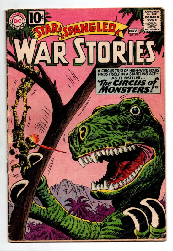 Star Spangled War Stories #99 - War That Time Forgot -Dinosaur cover-1961- (-VG)