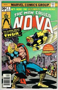 Nova #4 (1976) - 7.5 VF- *1st Appearance Corruptor/Nova Vs Thor* 