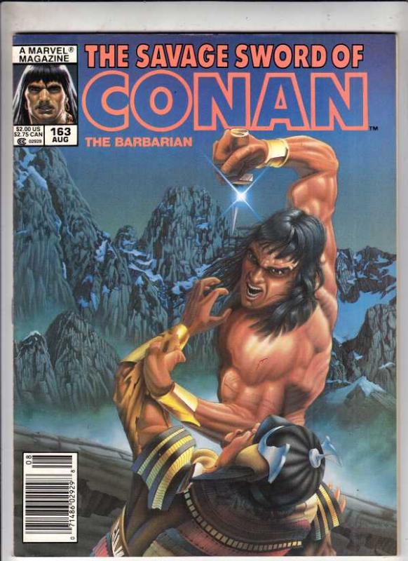 Savage Sword of Conan #163 (Aug-89) NM- High-Grade Conan