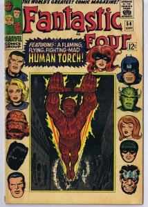 Fantastic Four #54 ORIGINAL Vintage 1966 Marvel Comics 3rd Black Panther