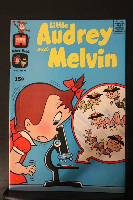 Little Audrey and Melvin #46 (1970) High-Grade NM- or better! Microscope Cover