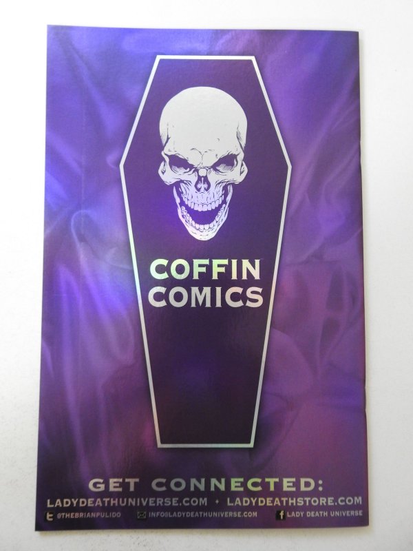 Lady Death: Pin Ups Michael Turner Holo Foil (2014) NM Condition! Signed W/ COA!