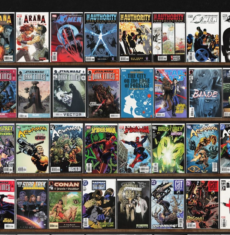 Huge Lot 140+ Comics with Batman: Gotham Knights, Aquaman, Star Wars & More!