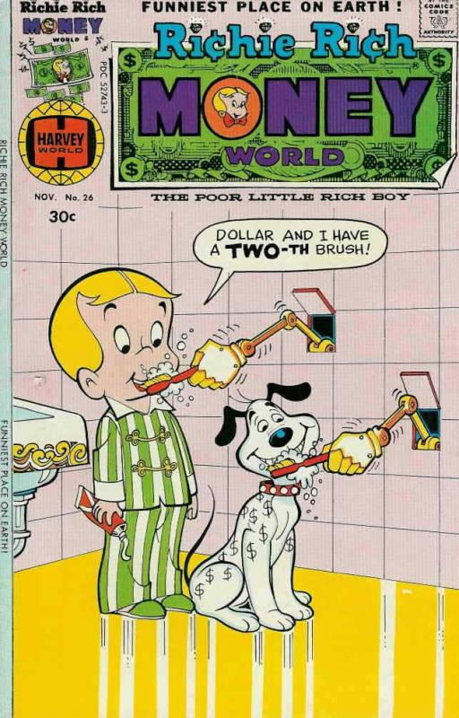 Richie Rich Money World #26 FN; Harvey | save on shipping - details inside