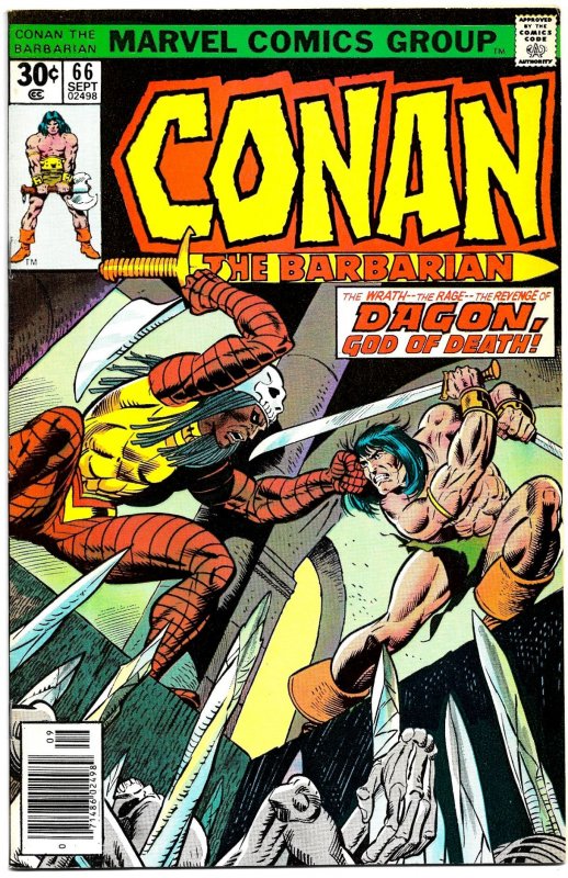 CONAN THE BARBARIAN #66 & 67 (1976) 8.0 VF Thomas! Buscema! Belit! Red Sonja!