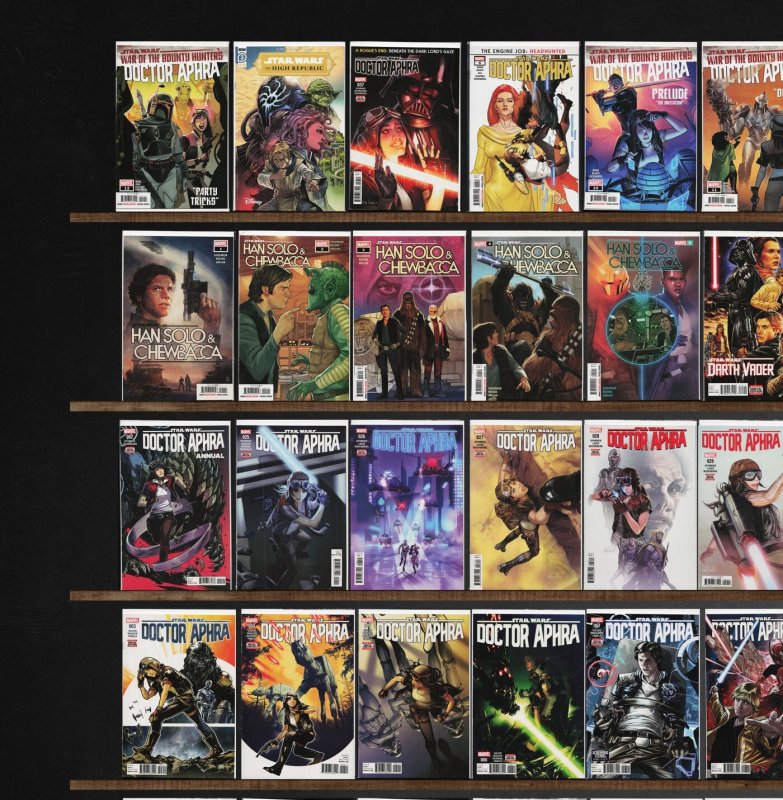 Huge Lot 150+ Comics with Darth Vader, Princess Leia, Star Wars: Yoda & More!