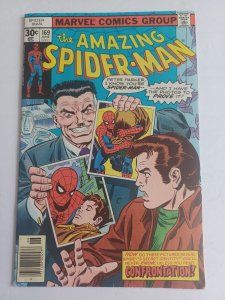 Amazing Spider-Man #169 newsstand - Frank Miller letter - 1977 - VF
