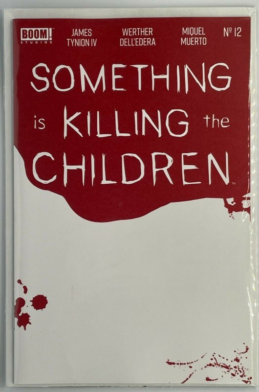 Something is Killing the Children #12 James Tynionn Bloody Blank BOOM! Studios