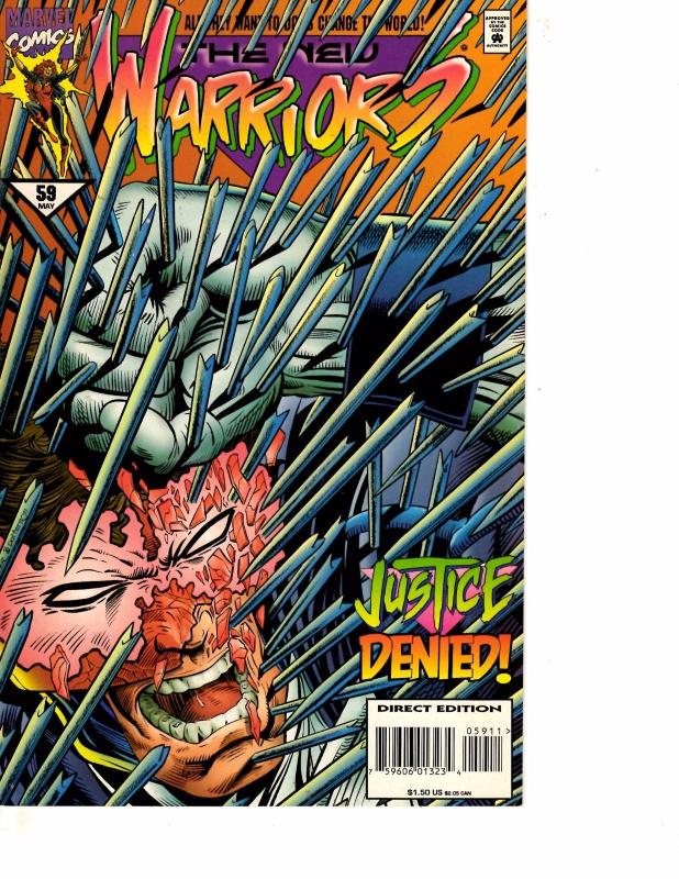 Lot Of 2 Comic Books Marvel New Warriors #58 and #59 Thor   ON10