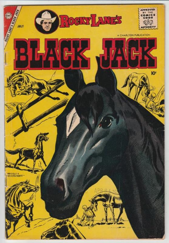 Black Jack #23 (Jul-58) VF High-Grade Black Jack, Rocky Lane