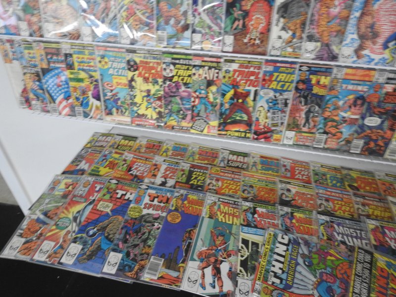 Huge Lot 180+ Comics W/ Marvel Two-In-One, Marvel Triple Action, +More! Avg FN+!