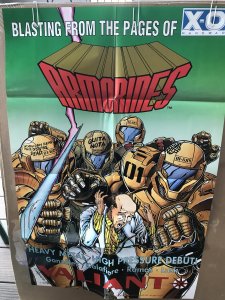 ARMORINES #1 Valiant Promo poster : 1994 NM 17”x 34” scarce advertising