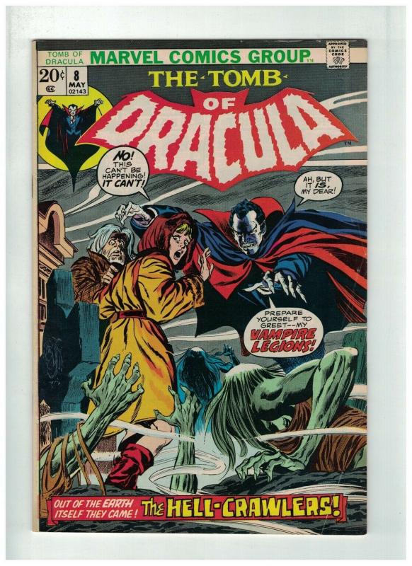 TOMB OF DRACULA 8 VG+ May 1973