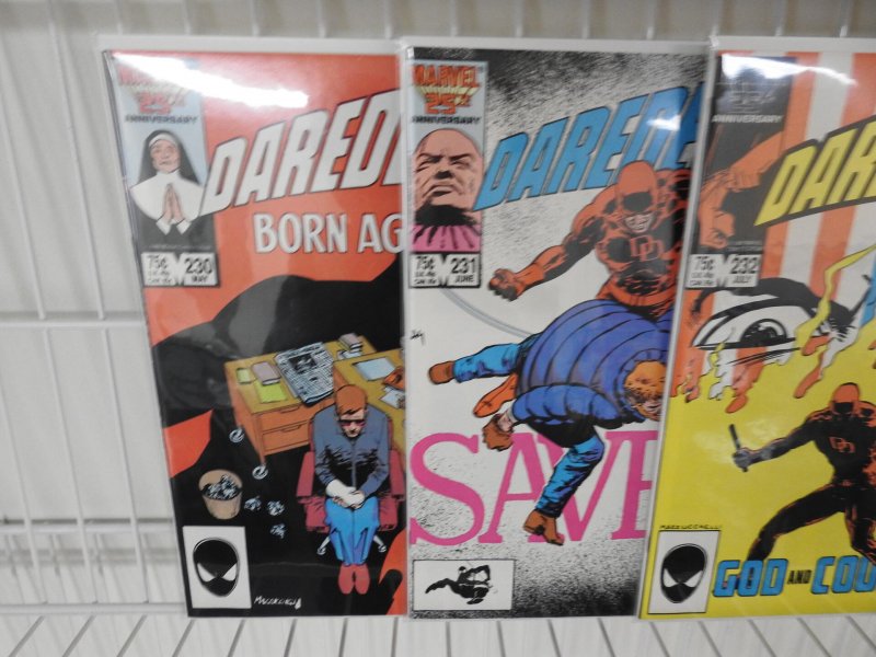 Daredevil #227-233 (1986) Frank Miller's Amazing Arc on Title!! Avg VF-N...