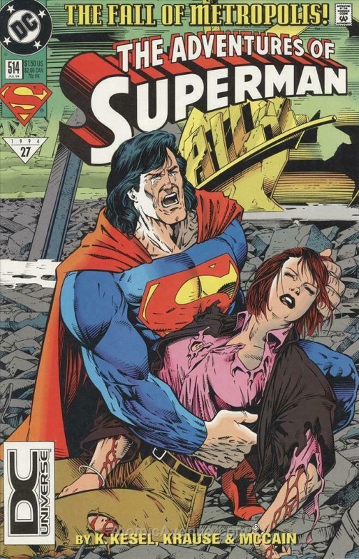 Adventures of Superman #514 (2nd) VF/NM; DC | save on shipping - details inside