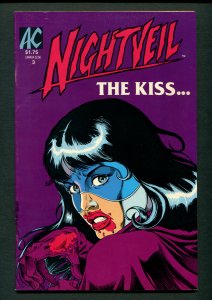 Nightveil #3 ( 6.0 FN )  The Kiss  /   Early Erik Larsen Art / 1985