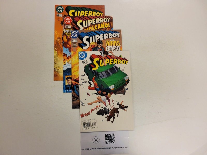 4 Superboy DC Comic Books #29 37 81 82 90 TJ20