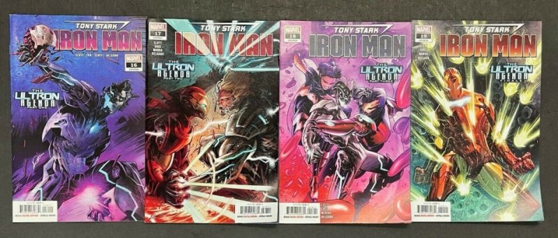 Tony Stark: Iron Man (2018) #'s 15 16 17 18 19 Complete The Ultron Agenda Lot