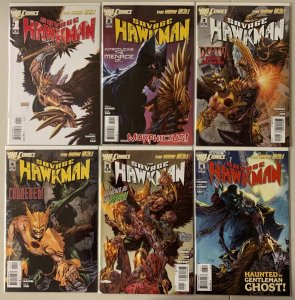 Savage Hawkman lot #1-6 DC 6 different books (8.0 VF) (2011 to 2012)