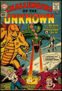 CHALLENGERS OF THE UNKNOWN #19 MONSTERS & ALIENS 1961 VG