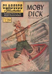 Classics Illustrated #5-HRN 158-Moby Dick-Herman Melville-VG