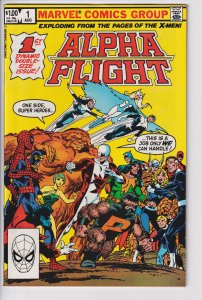 ALPHA FLIGHT #1 (Aug 1983) NM- 9.2 white paper! 1st Puck, Tundra, Marrina