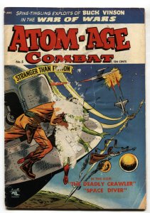 Atom-Age Combat #5-- 1953-- Flying Saucer cover-- St John-- Golden Age--COMIC BO