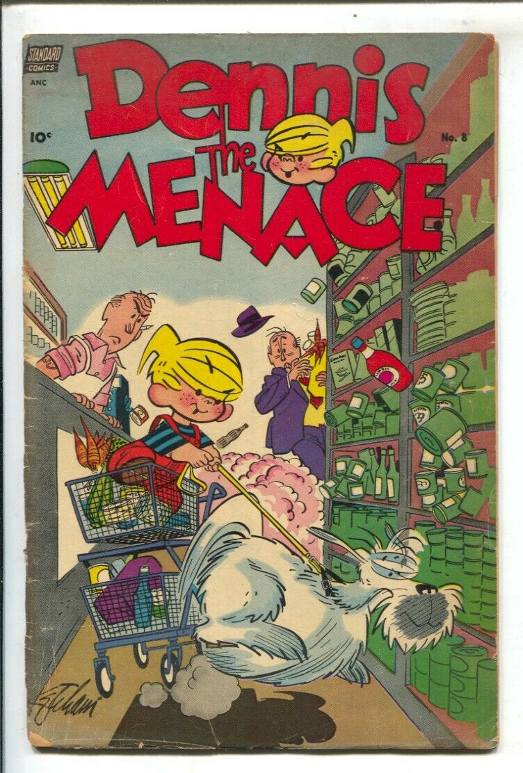 Dennis The Menace 8 1955 Standard Hank Ketcham Art G Comic Books Golden Age Pines