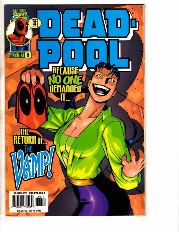 Deadpool # 6 NM Marvel Comic Book Cable X-Force X-Men Domino Wolverine RM3