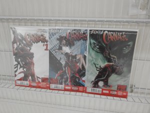 Axis: Carnage #1-3 (2014) Beautiful NM-/NM Avg Condition!
