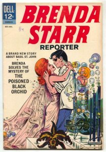 Brenda Starr Reporter #1 1963- Dell comics- poisoned black orchid FN