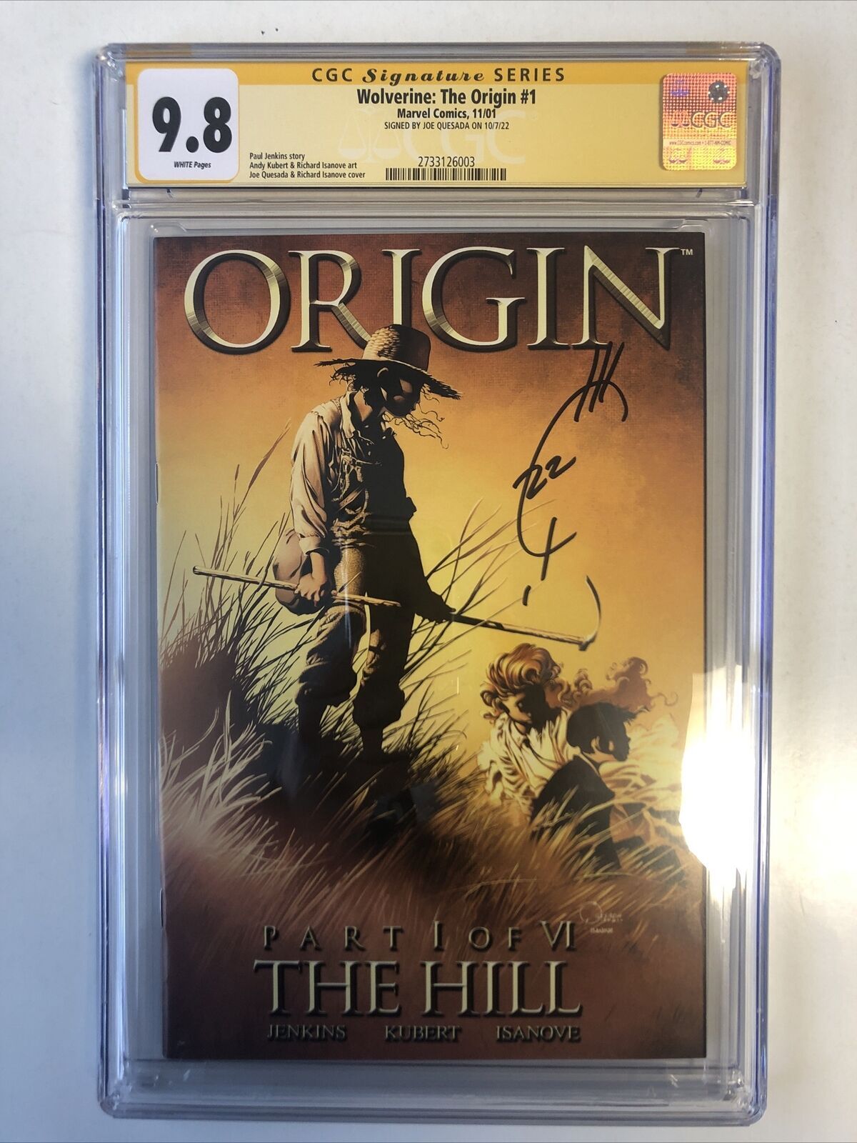 Wolverine: Origins #1, CGC 9.4 Signed by Joe Quesada – Torpedo Comics