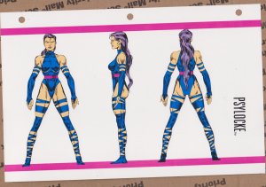 Official Handbook of the Marvel Universe Sheet- Psylocke