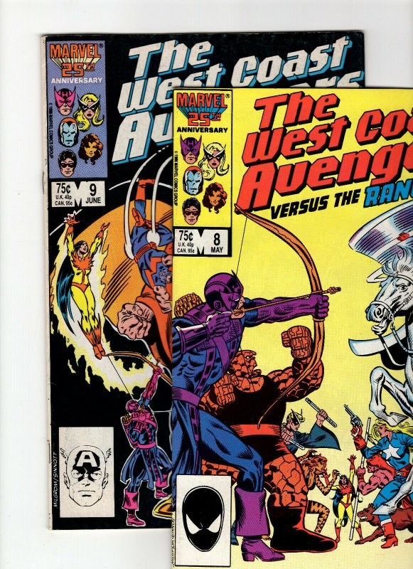 The West Coast Avengers #8 and #9 (Marvel, 1986) 