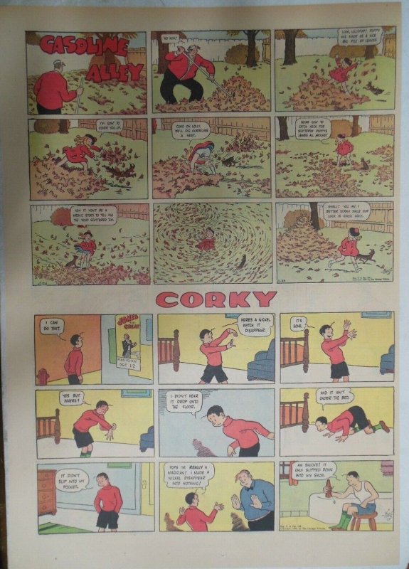 Gasoline Alley Sunday Page by Frank King 11/24/1940 Full Page ! 15 x 22 inches