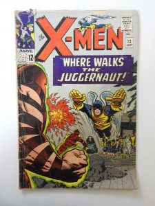 The X-Men #13 (1965) GD Condition! Cover detached at top staple