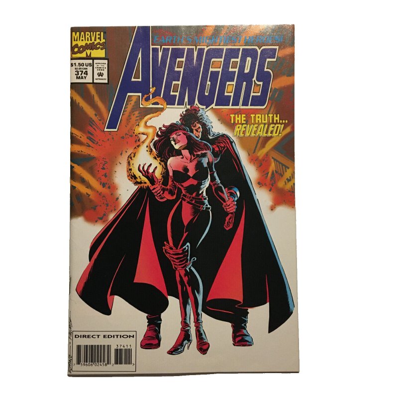 Avengers #374 #375 Set Lot Includes Spider-Man Venom Trading Cards Insert 1994