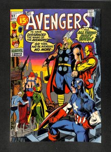 Avengers #92 Neal Adams Cover! Iron Man! Captain America!