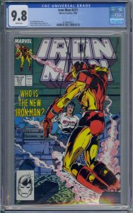 IRON MAN #231 CGC 9.8 JACKSON GUICE BOB LAYTON WHITE PAGES