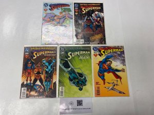5 Superman DC comic books #105 106 107 108 109 21 RC34