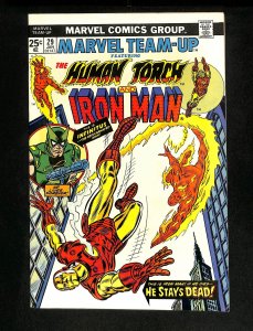 Marvel Team-up #29 Human Torch Iron Man!