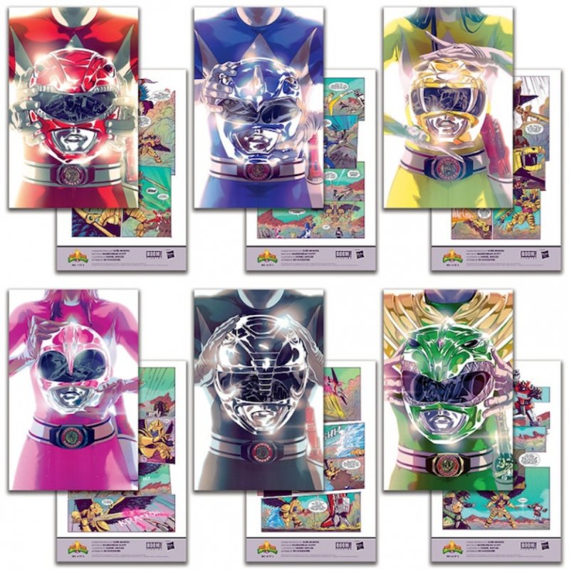 Mighty Morphin Power Rangers 30th Anniversary One Page Comic Set