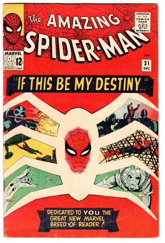 AMAZING SPIDER-MAN #31 MARVEL 1965 1st Gwen Stacy SILVER-AGE