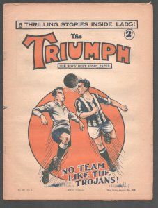 Triumph 1/19/1929-Pulp fiction-Boy's story paper from England-Air war-hooded ...
