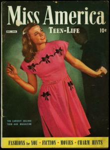 Miss America Vol 3 #3 1945-Fashions- Patsy Walker- Timely Comics G-
