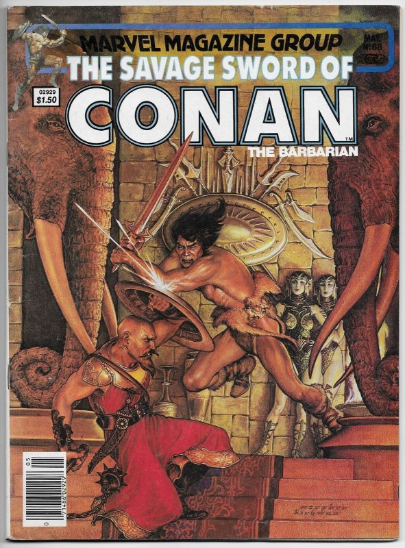 Savage Sword Of Conan Magazine #88 John Buscema (Marvel, 1983) FN-