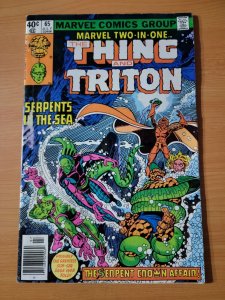 Marvel Two-In-One #65 Newsstand Variant ~ FINE FN ~ 1980 Marvel Comics 