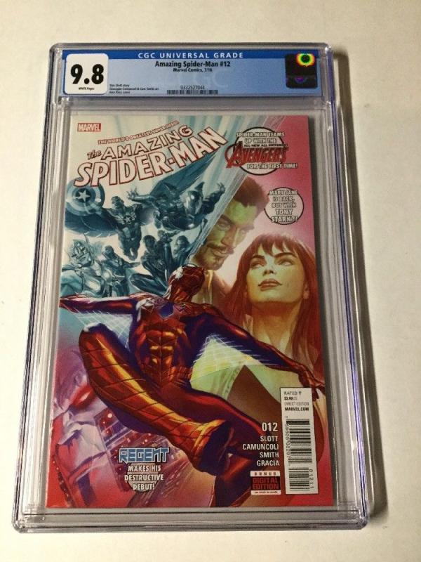 Amazing Spider-man 12 Cgc 9.8 Alex Ross Cover 2015 Series Vol 4 