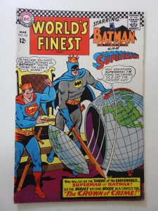 World's Finest Comics #165 (1967) VG Condition centerfold detached botto...