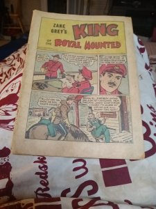 Four Color #384 Zane Greys King of the Royal Mounted 1952 Dell Comics Golden Age